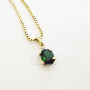 Pendant yellow gold tourmaline