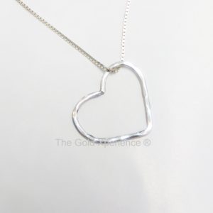 Silver Necklace Heart