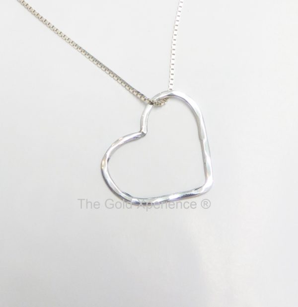 Silver Necklace Heart