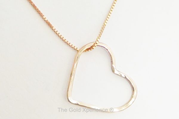 Aanbieding gouden hart ketting, hanger