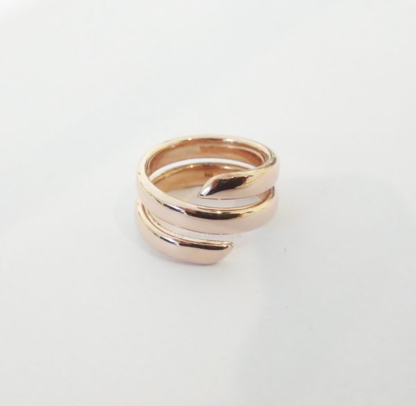 Wrap ring red gold
