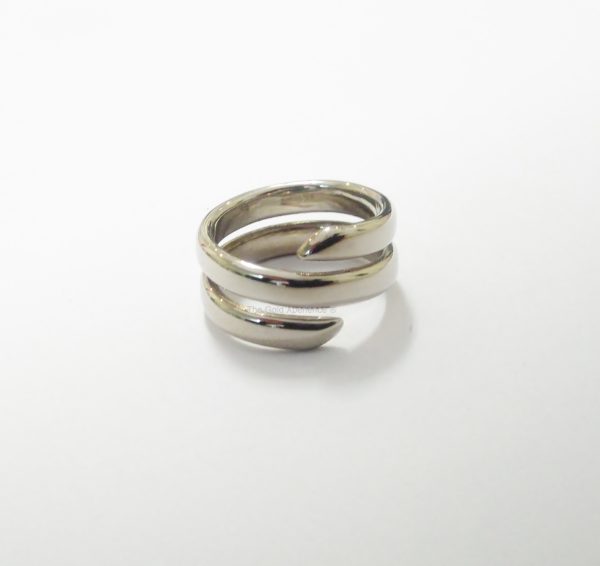 Wrap ring white gold