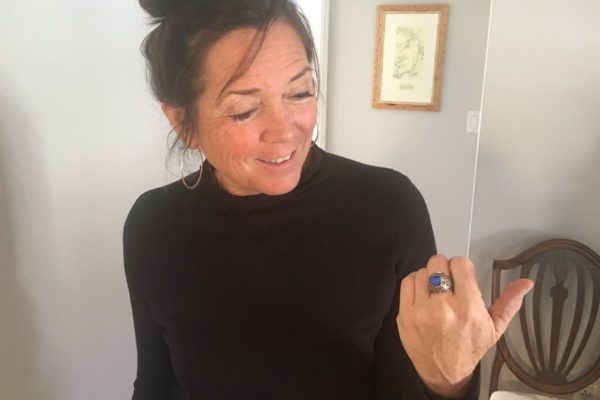 Lost silver love ring returned to owner