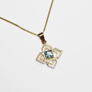 Necklace with gold pendant Cordoba Topaz