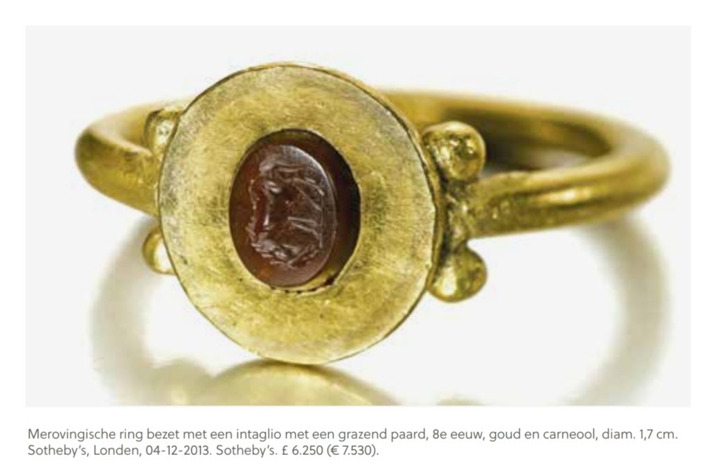 Merovingian ring with an intaglio