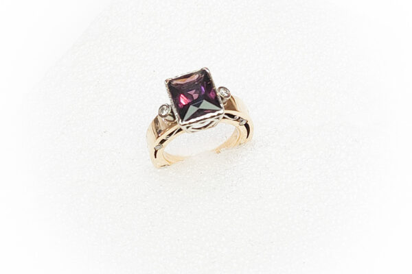 gold ring purple spinel diamonds gold ring purple spinel diamonds goldsmith world